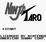 Ninja Taro (USA) Title Screen